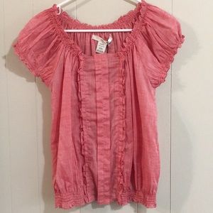 Studio M Peasant Top Red Size M